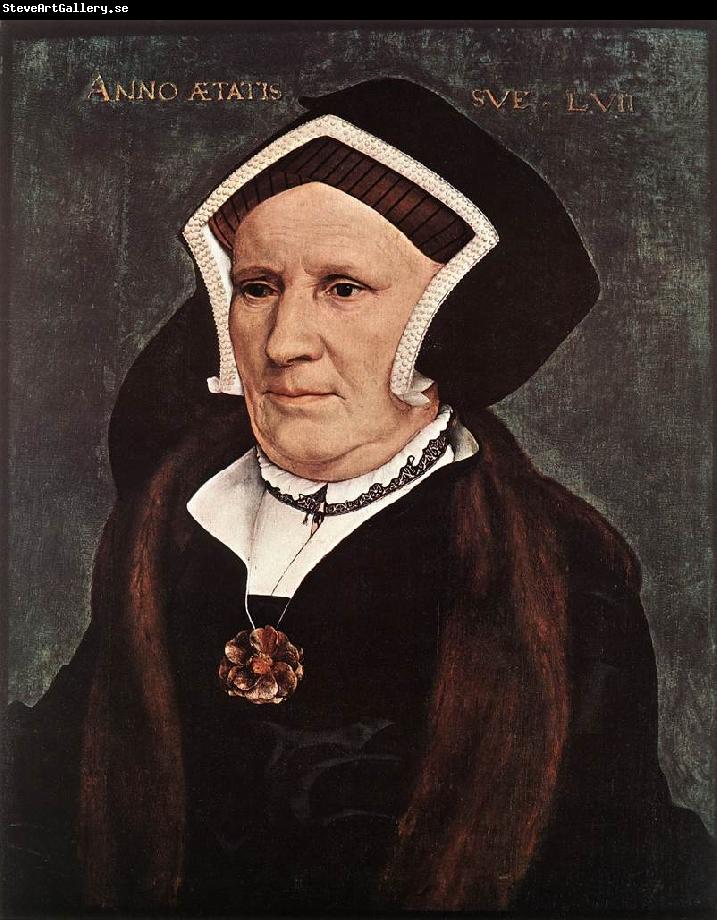 HOLBEIN, Hans the Younger Portrait of Lady Margaret Butts sg